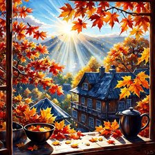 Схема вышивки «окно»