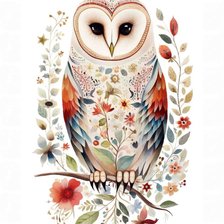 Схема вышивки «Сова»