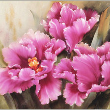 Схема вышивки «Цветы в подарок...»