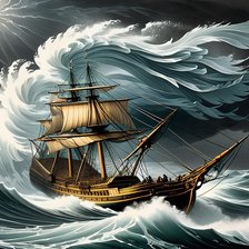 Схема вышивки «Девятый вал...»