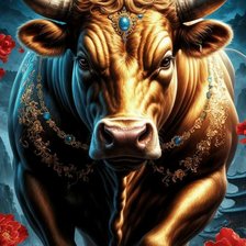 Схема вышивки «Год Быка»