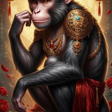 Схема вышивки «Год Обезьяны»