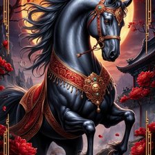 Схема вышивки «Год Лошади»