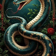 Схема вышивки «Год Змеи»