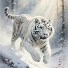 Схема вышивки «В зимний день»