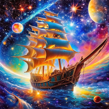 Схема вышивки «Звёзды на небе и звёзды на море...»