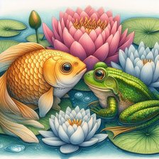 Схема вышивки «рыбка»