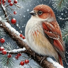 Схема вышивки «Зима»