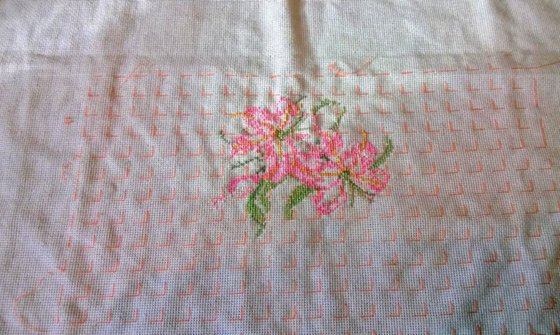 Этап процесса «Пасхальная салфетка»