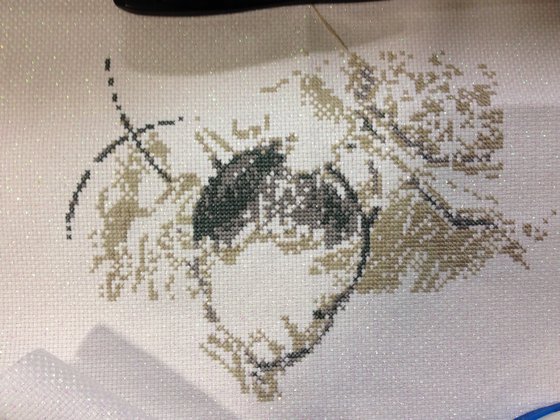 Этап процесса «Мадонна с младенцем»