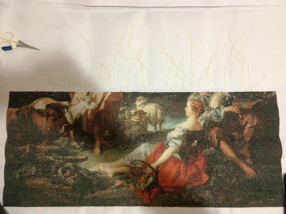 Этап процесса «GK 195 A Summer Pastoral»