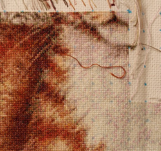 Этап процесса «Кот новогодний»