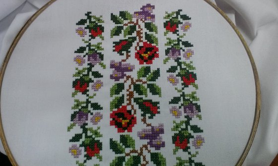 Этап процесса «Вышиванка»