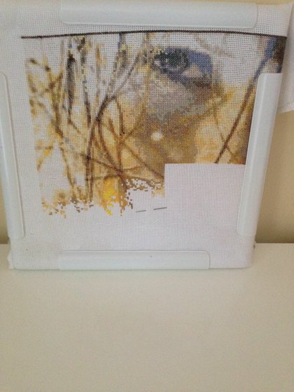 Этап процесса «Девушка-осень»