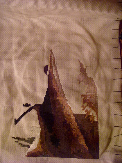 Этап процесса «Портрет коня»