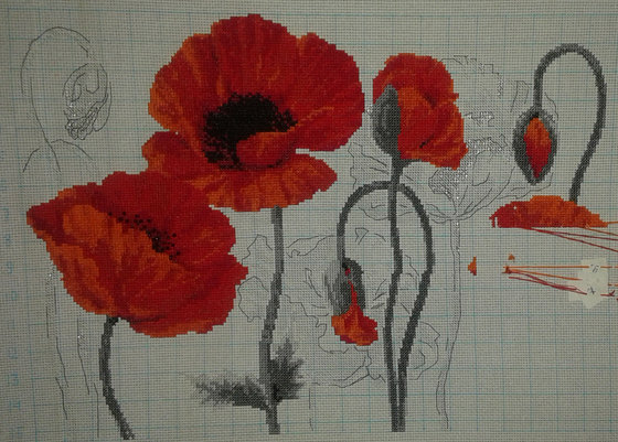 Этап процесса «Алые маки»