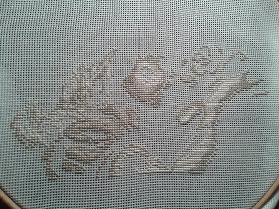 Этап процесса «Девочка с котенком»