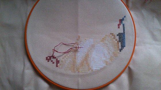 Этап процесса «Чудотворная мадонна»