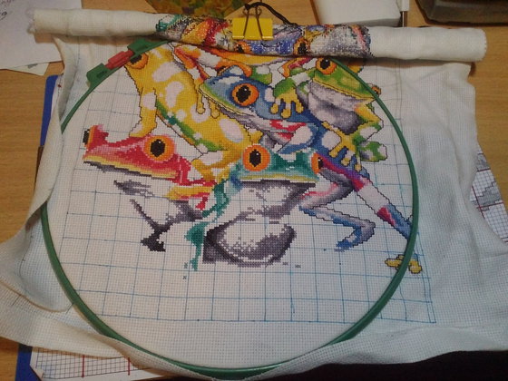 Этап процесса «Гора разноцветных лягушек»