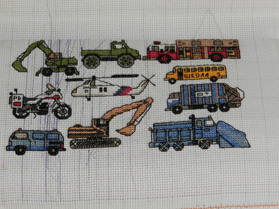 Этап процесса «50 машинок для сыночка»