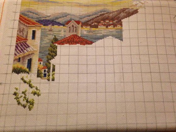 Этап процесса «Греческий дворик»