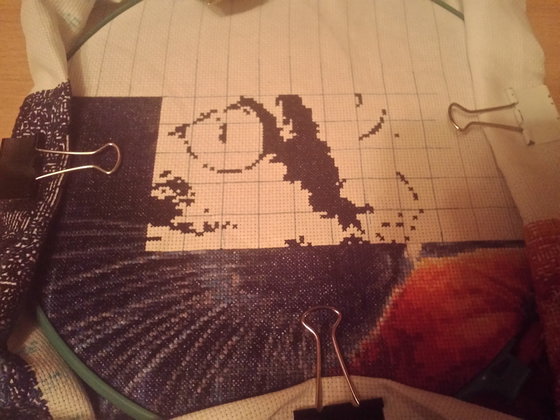 Этап процесса «Кошка от И. Гармашовой. Схема с этого сайта.»