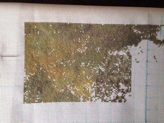 Этап процесса «ПРОЦЕСС GOLDEN KITE «RUSSIAN BEAUTY IN A HEAD-DRESS (SMALL)»»