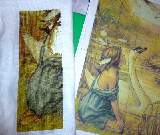 Этап процесса «Властелин реки Камыш (Сюзанна), схема Crosti»