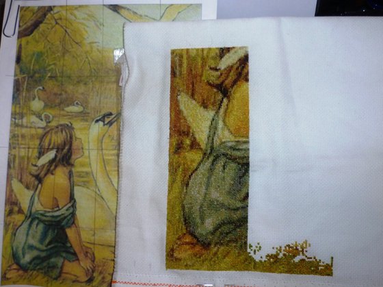 Этап процесса «Властелин реки Камыш (Сюзанна), схема Crosti»