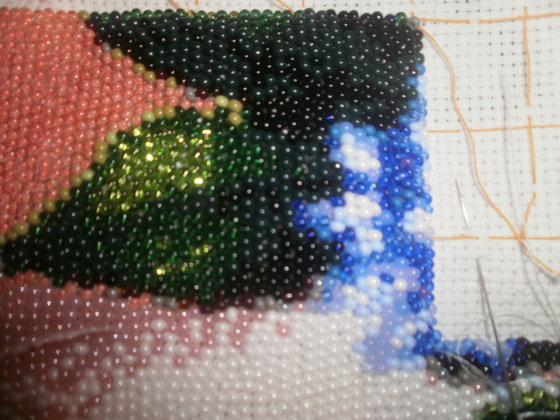 Этап процесса «Весенний букет»