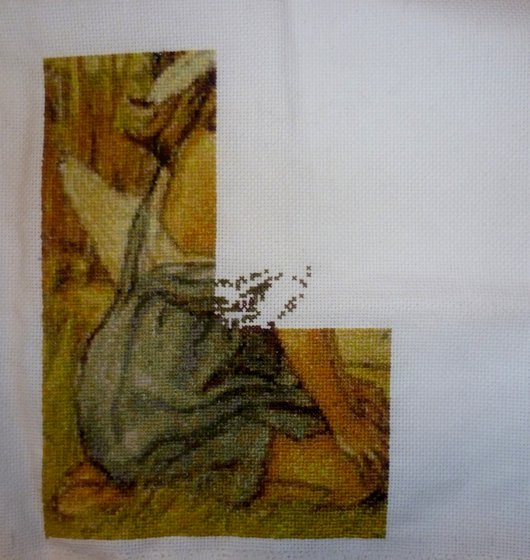 Этап процесса «Властелин реки Камыш (Сюзанна), схема Crosti»