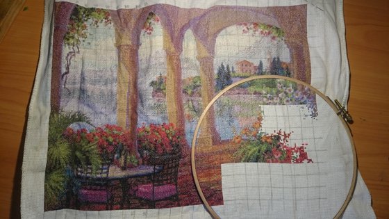 Этап процесса «Морской пейзаж»