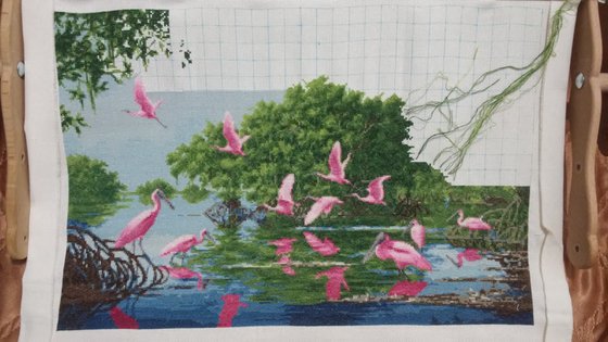 Этап процесса «Розовые пеликаныт (золотое руно)»