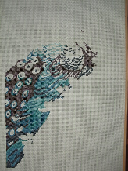 Этап процесса «Индийский павлин»