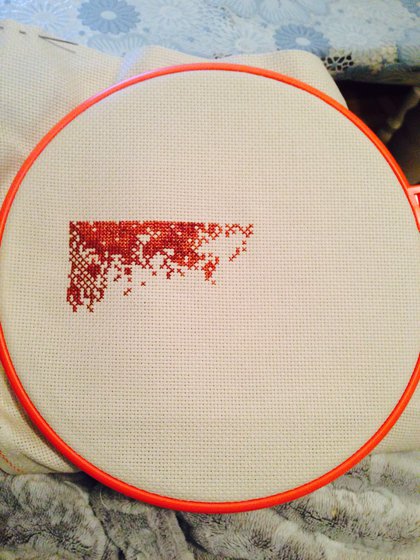 Этап процесса «Цветочная композиция по картине Альберта Уильмса»