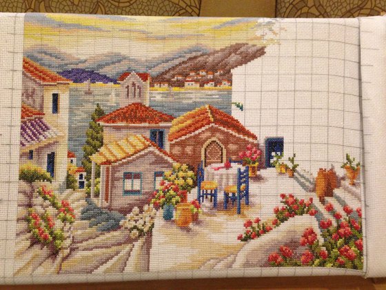 Этап процесса «Греческий дворик»