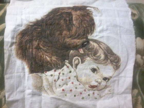 Этап процесса «Малыш и щенок»