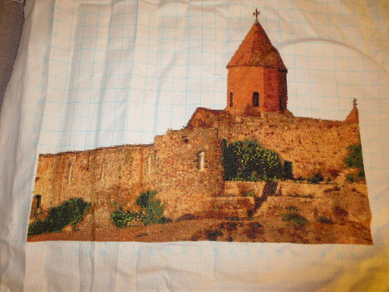 Этап процесса «Ноев ковчег и монастырь Хор-Вирап (Армения)»