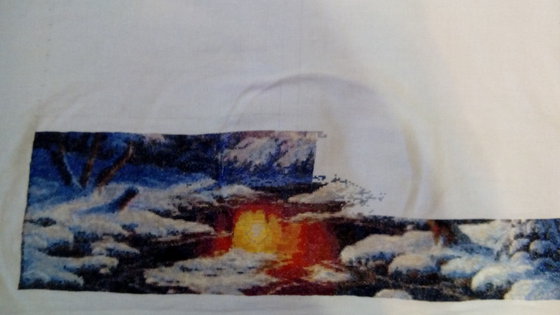 Этап процесса «Зимний закат»