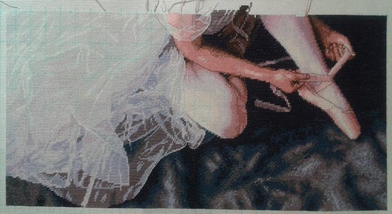 Этап процесса «Прекрасная балерина»