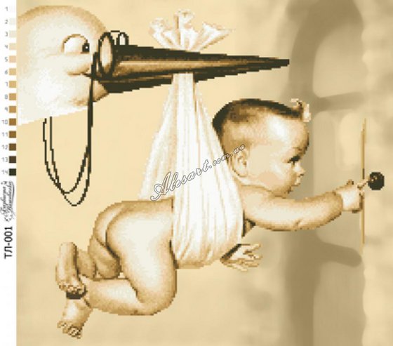 Этап процесса «Аист прилетел»