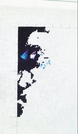 Этап процесса «"Гитара и скрипка" по картине Афремова.»