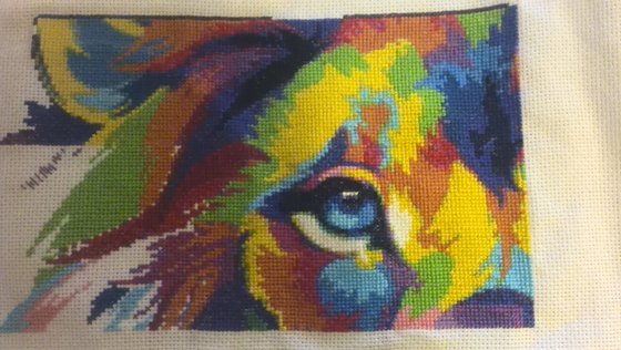 Этап процесса «Цветной лев»