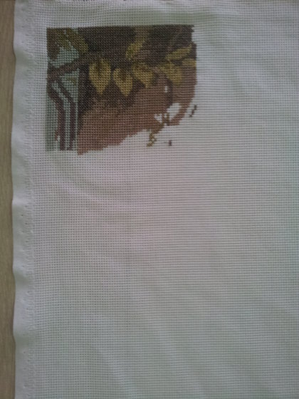 Этап процесса «Мадонна в цветущем саду.»