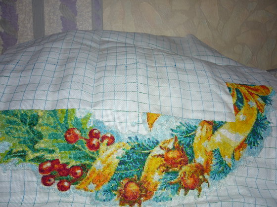 Этап процесса «Рождественский венок»