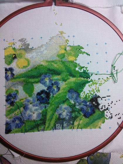 Этап процесса «Белая тигрица с малышами»