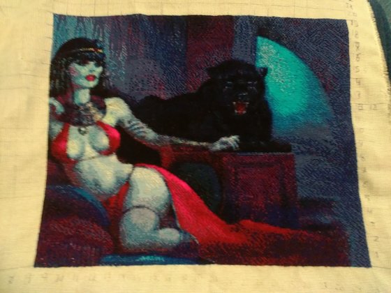 Этап процесса «клеопатра с пантерой»