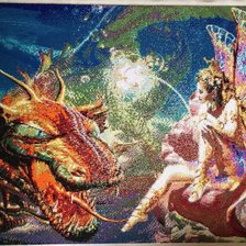 Процесс «Алмазная вышивка»