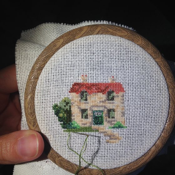 Этап процесса «Маленький домик (1 из 5)»