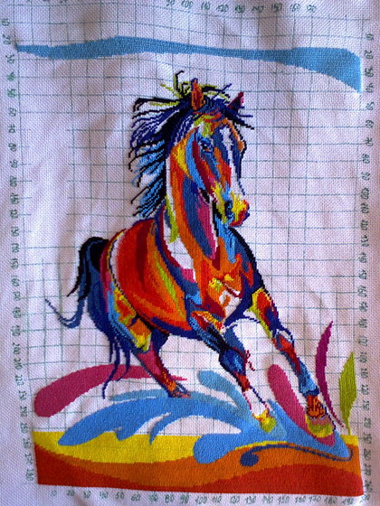 Этап процесса «Радужный конь»